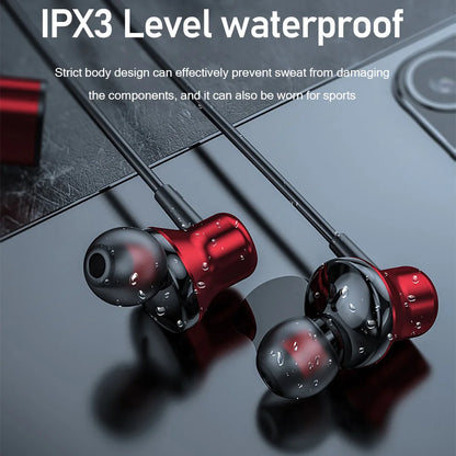EARDECO 100 Hours Playback Bluetooth Headphone Bass Inear Wireless Headphones Neckband Earphones Headphones Sport Stereo TF Card