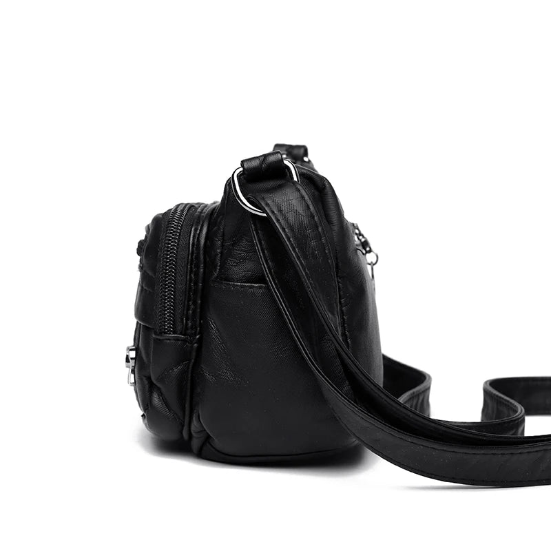 Women Bag High Quality Woman's Soft PU Leather Shoulder Bags Multi-Layer Classic Crossbody Bag Luxury Designer Handbag and Purse