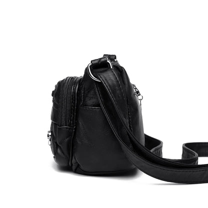 Women Bag High Quality Woman's Soft PU Leather Shoulder Bags Multi-Layer Classic Crossbody Bag Luxury Designer Handbag and Purse