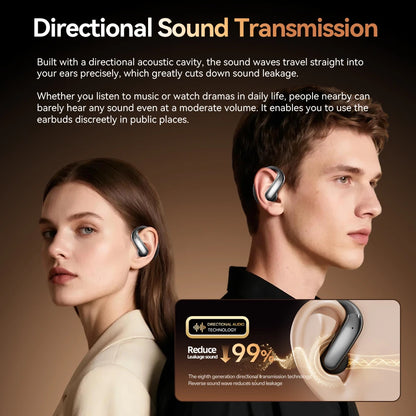 Tecsire Bluetooth Earphones Wireless Earbuds Open Ear Hook Headset HiFi Stereo Comfortable Waterproof For Sports Daily Use