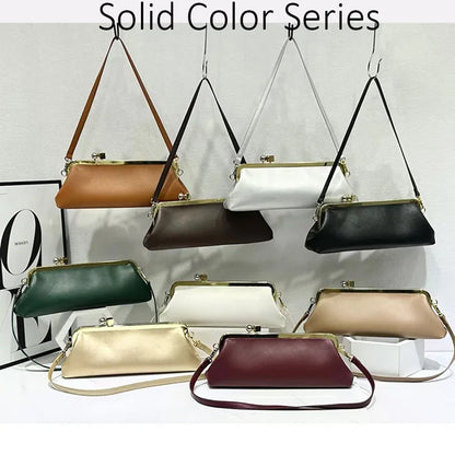 Women Long Armpits Clutch Bag With Removable Shoulder Strap Fashionable Party Bag Luxury Designer Clip Handbag Purses For Ladies