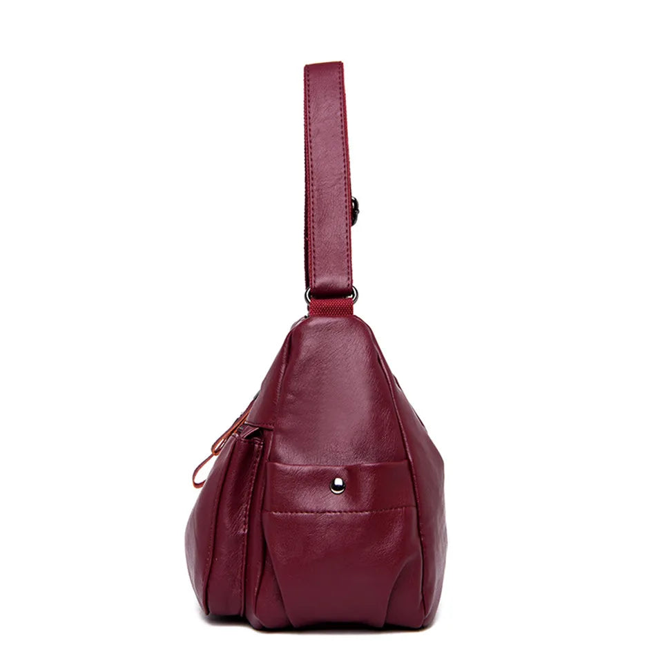 2 Layers Genuine Brand Leather Shoulder Messenger Luxury Handbags Women Bags Designer High Quality Crossbody Bags for Women Sac