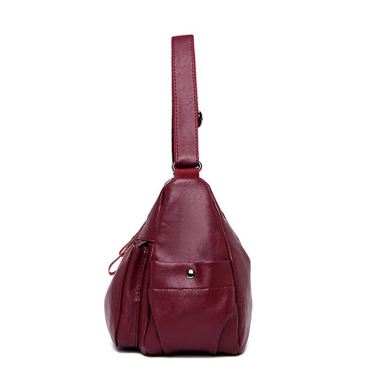 2 Layers Genuine Brand Leather Shoulder Messenger Luxury Handbags Women Bags Designer High Quality Crossbody Bags for Women Sac