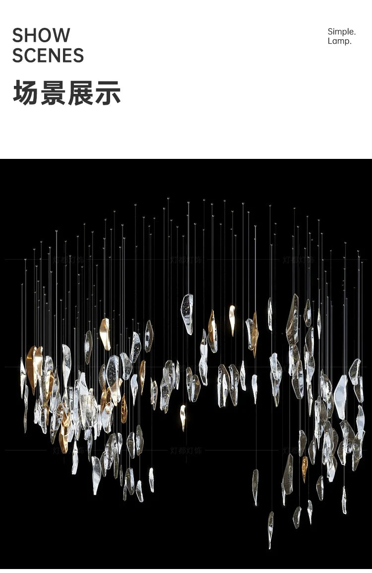 Nordic home decor dining room Pendant lamp lights indoor lighting crystal lamp hanging light chandelier lamps for living room