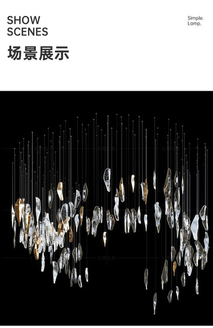Nordic home decor dining room Pendant lamp lights indoor lighting crystal lamp hanging light chandelier lamps for living room