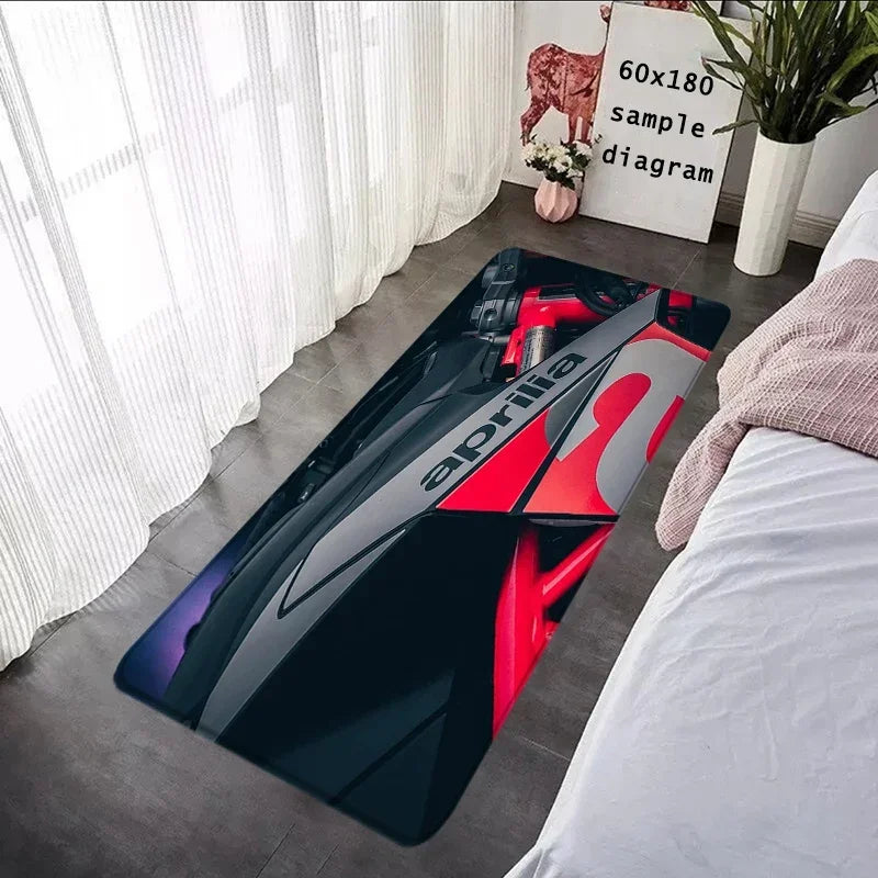Living Room Rugs A-Aprilia Motorcycle Carpets Entrance Doormat Floor Mats Carpet Anti Slip Mat Home Rugs Kitchen Hallway Decor