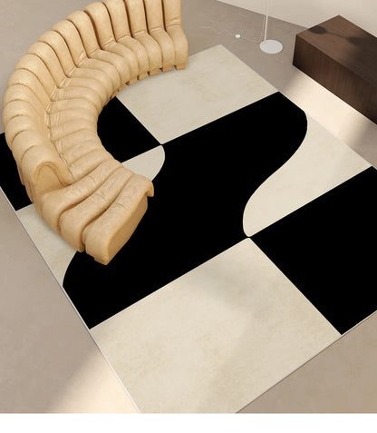 French Retro Living Room Decoration Plush Carpet Large Area Non-slip Mat Light Luxury Rugs for Bedroom Thicken Cream Lounge Rug