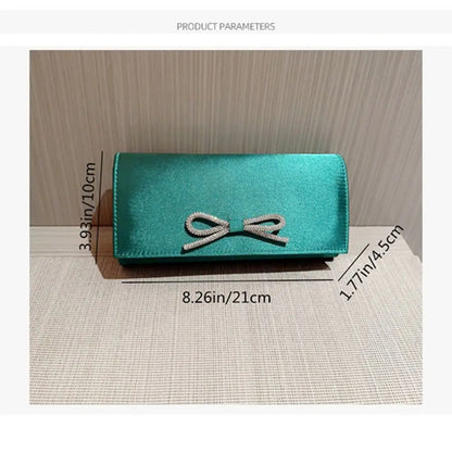 Luxury Sequins Silk Evening Bags Silver Clutch Bag Chain Bags Women Ladies