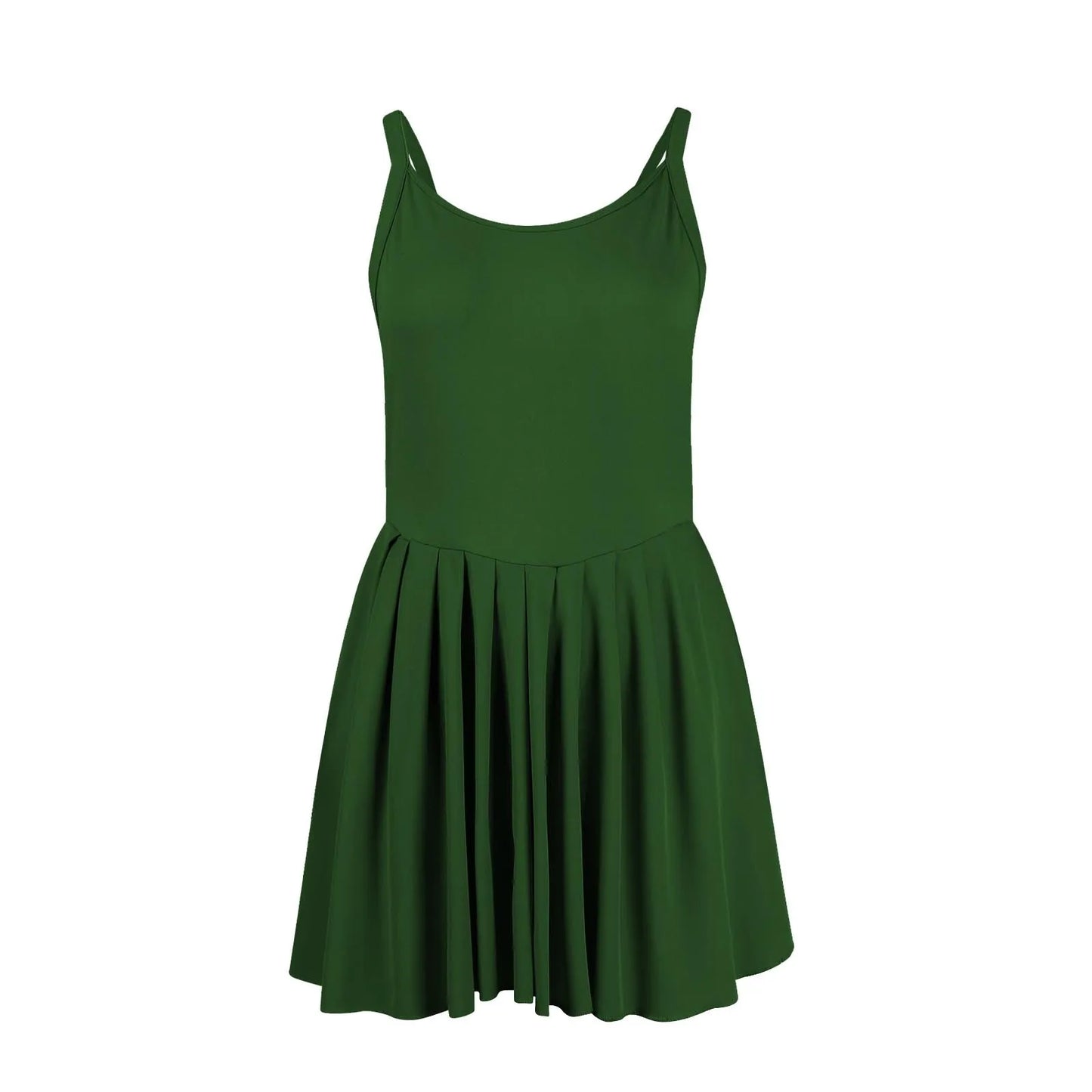 Women Tennis Dress One-Pieces Slim Fit Soft Sports Sets Golf Badminton Skirts Back Cross Tracksuits With Chest Pads Yoga Suits