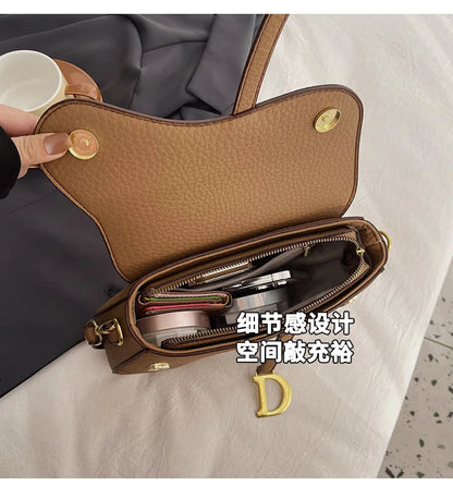 IMJK 24*20*6cm Hot Selling Light Luxury Underarm Saddle Bag, New Niche Design, Casual Shoulder Crossbody Bag Bags