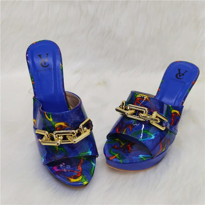 2023 Fashion Women Summer Autumn Skid-proof Square Toe Shoes  Heels Italian Woman Wedding for Party Shoes