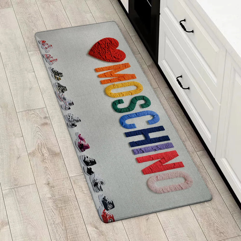 Entrance Front Door Doormat For M-M-Moschino Non-slip Kitchen Rug Living Room Rugs Balcony Bathroom Foot Mat Floor Mats Carpet