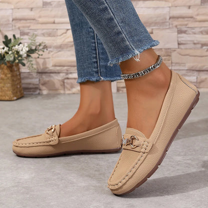 New Women's Casual Slip on Mary Jane Shoes Spring Autumn Fashion Round Toe Solid Soft Sole Flat Loafers Zapatos De Mujer luxury