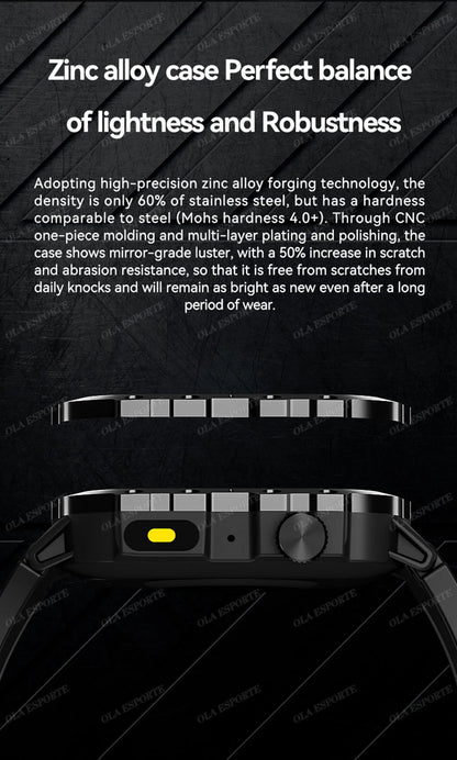 2026 New Rugged Military GPS Smart Watch Men Bluetooth Call Health Monitoring Sports 5ATM Waterproof Smartwatches Man Pk HW12