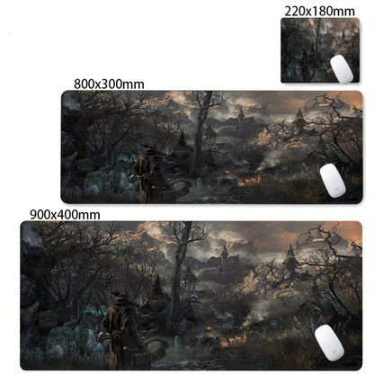 Cool New Bloodborne Gamer Play Mats E-sports Mousepad Large Gaming Mouse Pad Keyboards Table Mat Office Accessories Desk Rug