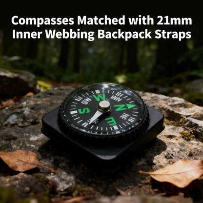 Portable Button Outdoor Survival Compass Navigation Tool 4PCS Leather Pouch Compass Orienteering Hiking Camping Navigator Tool