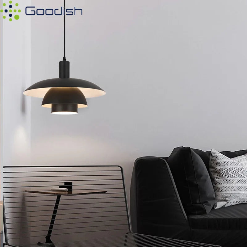 Memphis flying saucer disc Simplicity Creative Lustre LED Pendant Lights Art Indoor Lamps for Bedroom Home Decoration Chandelier