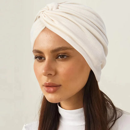 2026 New Soft Strech Ramadan Muslim Hijab Caps Fashion Headwear Women's Headscarf Solid Color Hair Care Turban Bonnet