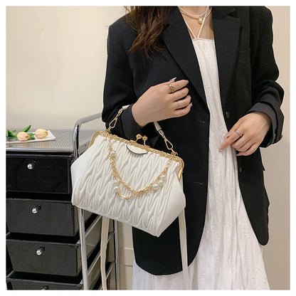 New Summer Women's Shoulder Bag Thick chain Handbag Sense of luxury Ladies Clouds Crossbody Messenger Bags Designer PU Women Bag