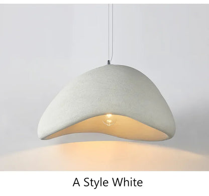 Nordic Minimalist Wabi-Sabi E27 LED Pendant Lights Modern Ceiling Chandelier For Dining Room Bedroom Bar Loft Home Hanging Lamp
