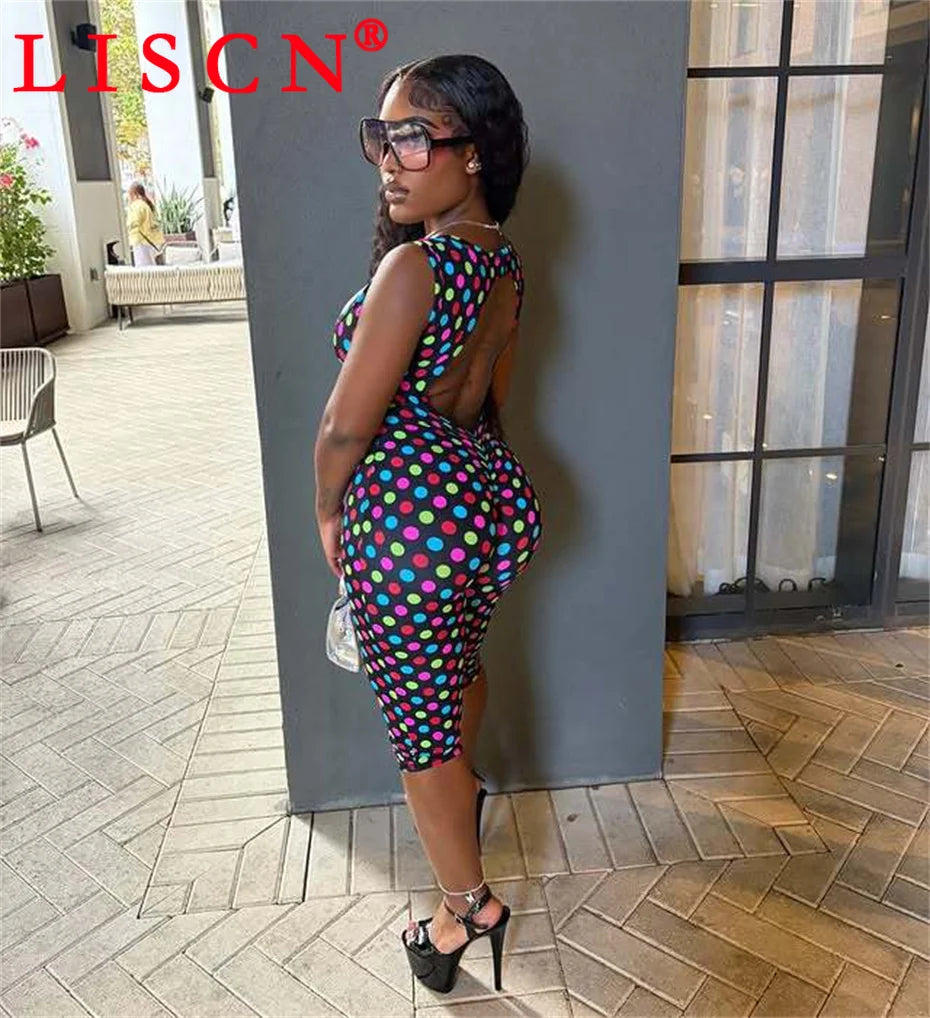 10 Bulk Items Wholesale Lots Jumpsuits for Women Sexy Sleeveless Printing Bodycon Rompers Party Club Clothes K17340