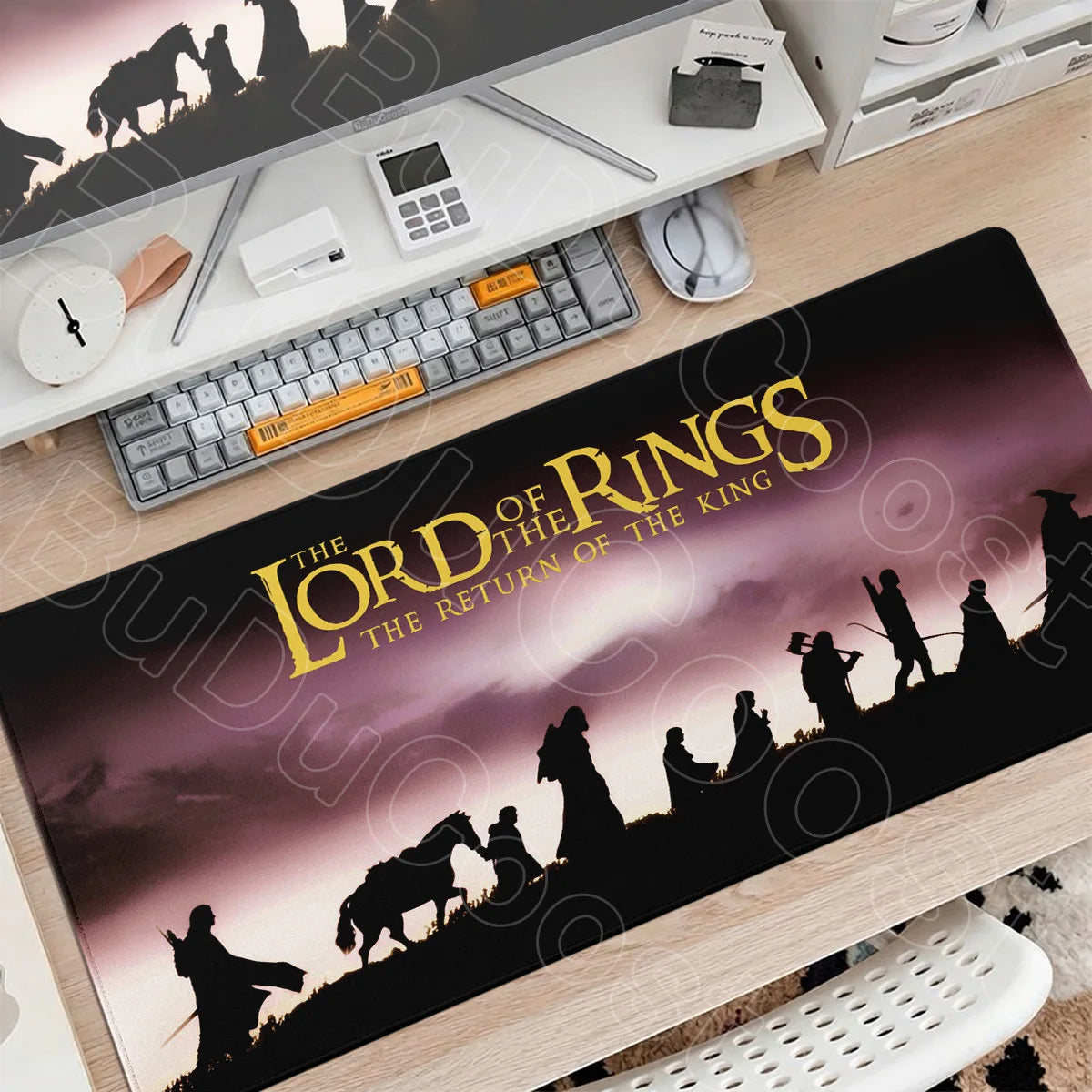 Washable Gaming Mouse Pad L-lord of the Rings PC Table Decoration Carpet XXL Gamer Stitch Edge Rubber Mice Mat Gadgets Keyboards