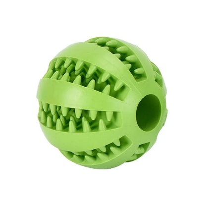 Interactive Silicone Rubber Ball for Dogs And Cats Puppy Chewing Toy Pet Tooth Cleaning Feeder Treat Ball Fun Chew Toy
