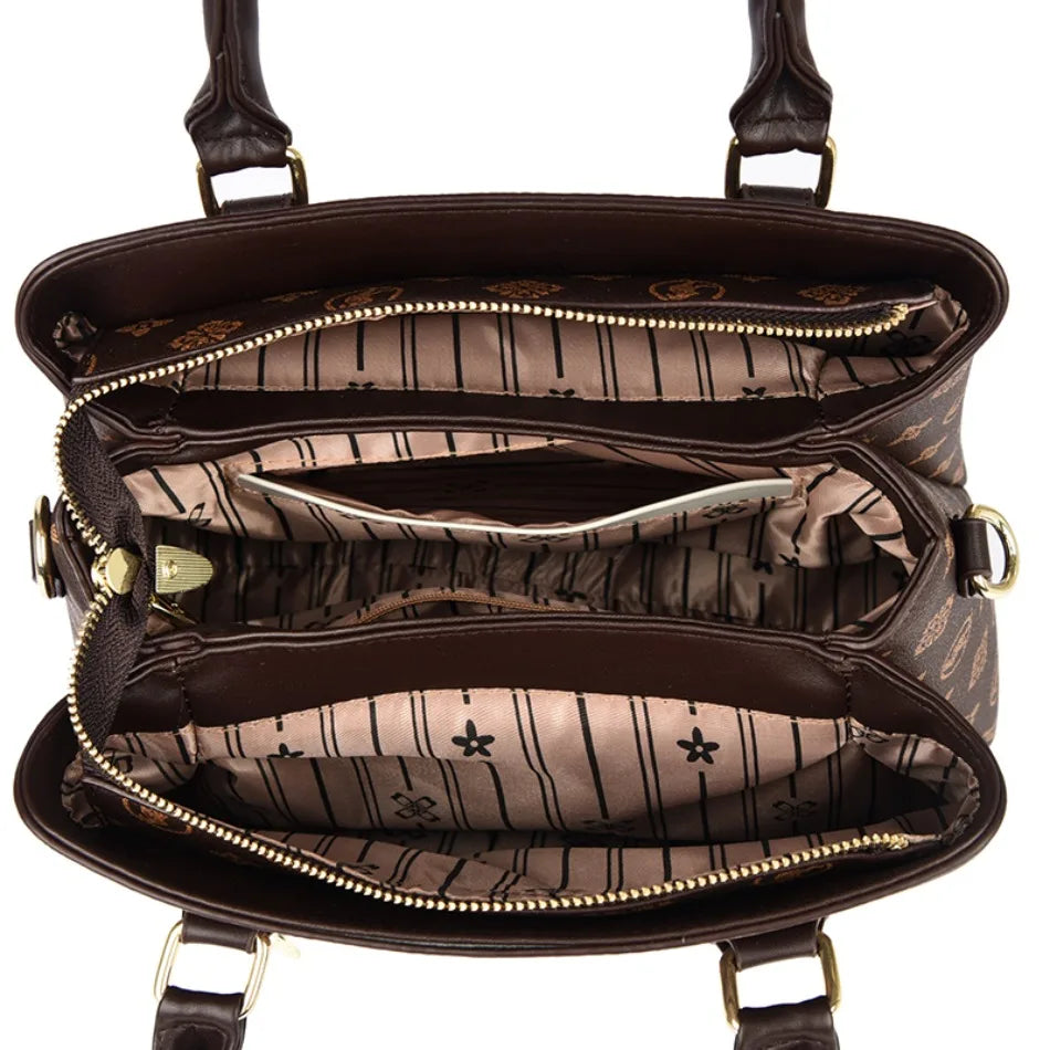 Luxury Women Handbag Fashion Print Large Capacity Shoulder Crossbody Bag Leisure Designer Soft Leather Ladies Purses and Handbag