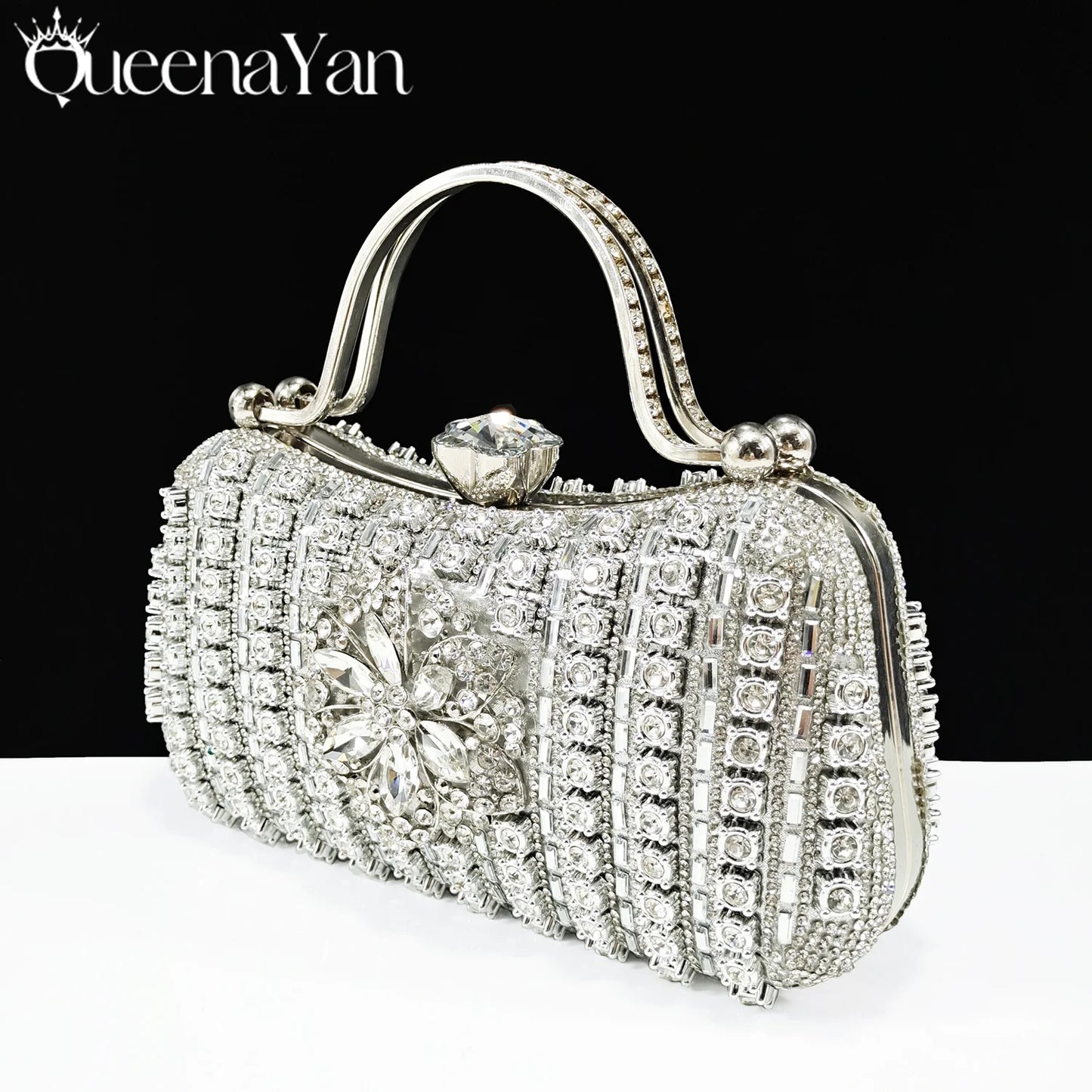 2026 Diamond Women Luxury Clutch Evening Bag Wedding Crystal Ladies Cell Phone Pocket Purse Female Wallet for Party Quality Gift