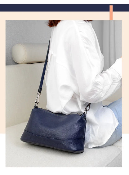 New Fashion Women Genuine Leather Handbags Women's bags Designer Female Shoulder Bags Luxury Brand Cowhide Ladies Messenger Bag