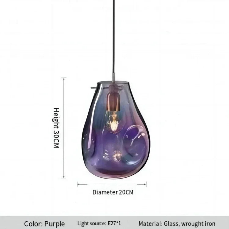 2026 Nordic Pocket Glass Chandelier Table Dining Kitchen Island Pendant Lights Minimalist Decor Lighting Suspension Design Fixtu