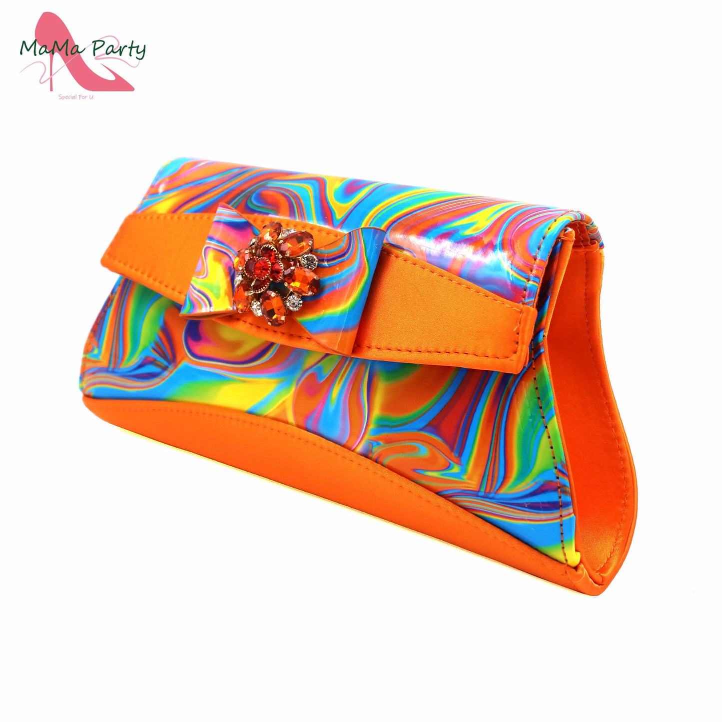 2024 New Design Italian Women Shoes and Bag to Match in Super High Heels in Yellow African Ladies Sandals for Wedding Party