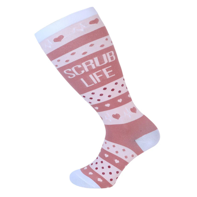 1Pair Plus Size 2XL-7XL New Compression Socks Unisex Wide Calf Knee High Compression Stockings Support for Circulation Nurses