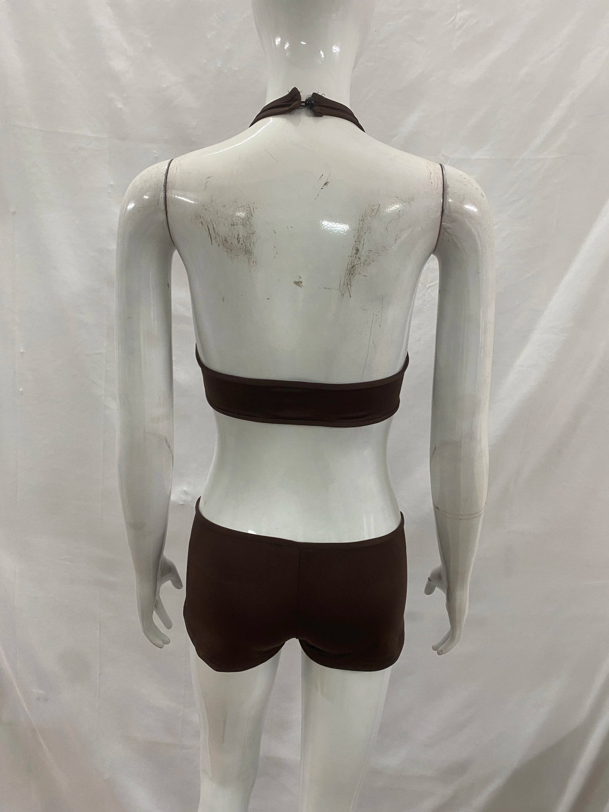 New Arrival: European and American Style Women's Sexy Halter Neck Backless Tight-Fitting Hollowed-Out Bodysuit, Solid Color Top