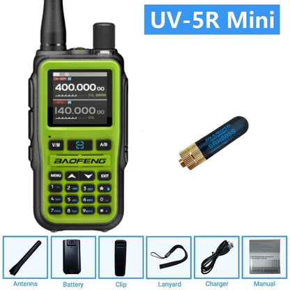 BAOFENG UV-5R Mini Air Band Receive VHF UHF Dual Band Transmit & Receive FM Amateur Ham VOX Walkie Talkie UV-5RMINI