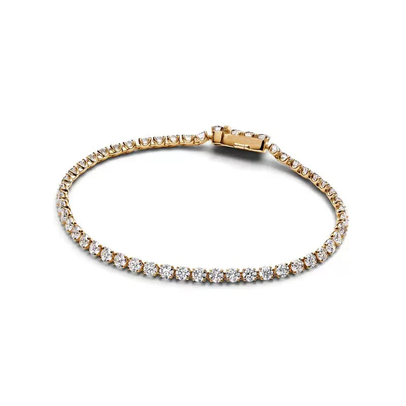 2026 New 100% 925 Sterling  Silver Sparkling Hidden Full Zircon Luxury Charm Bracelet for Women DIY Exquisite Decoration Jewelry