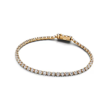 2026 New 100% 925 Sterling  Silver Sparkling Hidden Full Zircon Luxury Charm Bracelet for Women DIY Exquisite Decoration Jewelry