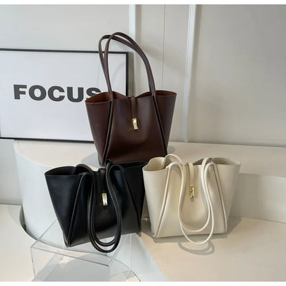 Branded Designer Shoulder Tote Bags For Women Soft PU Leather 2-IN-1 Big Capacity Shopper Tote Set 2025 Luxury Designer Handbags