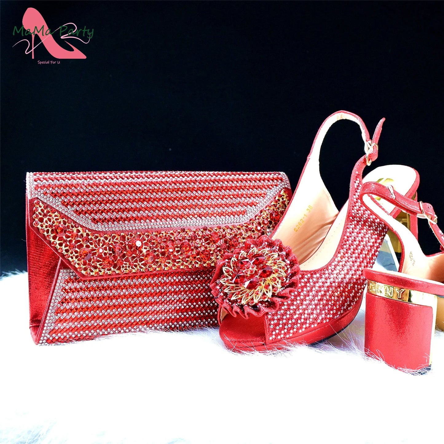 Mature Italian Women Shoes Matching Bag Set in Green Color 7 CM Comfortable Heels with Plaform Elegant Peep Toe Sandals
