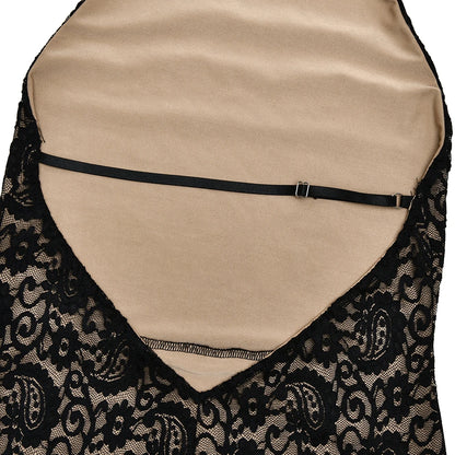 Fantoye Sexy Backless Lace Patchwork Women Jumpsuit Black Sleeveless High Elastic Rompers Spring Bodycon Elegant Party Clubwear