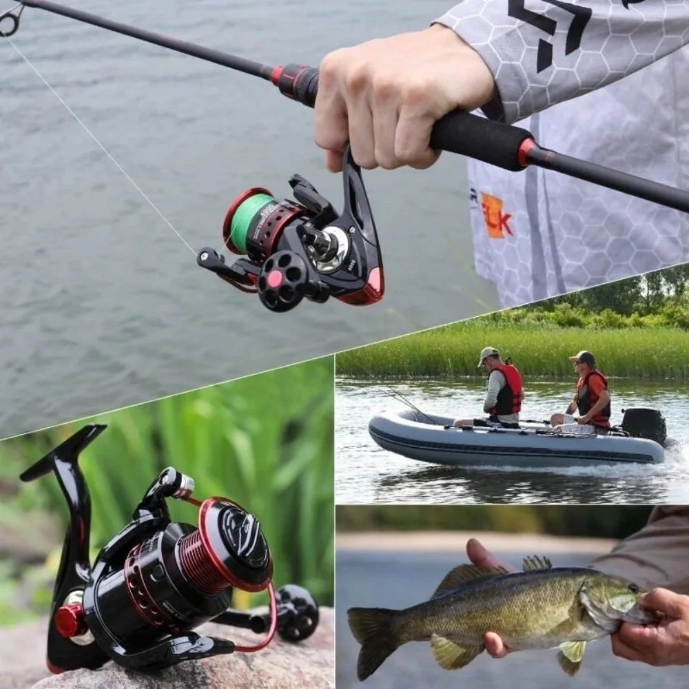 Durable Max Drag 12KG Fishing Reel 5.2:1 1000-7000 Spinning Reels Lightweight Low Noise Sea Fishing Tool Fishing Accessories