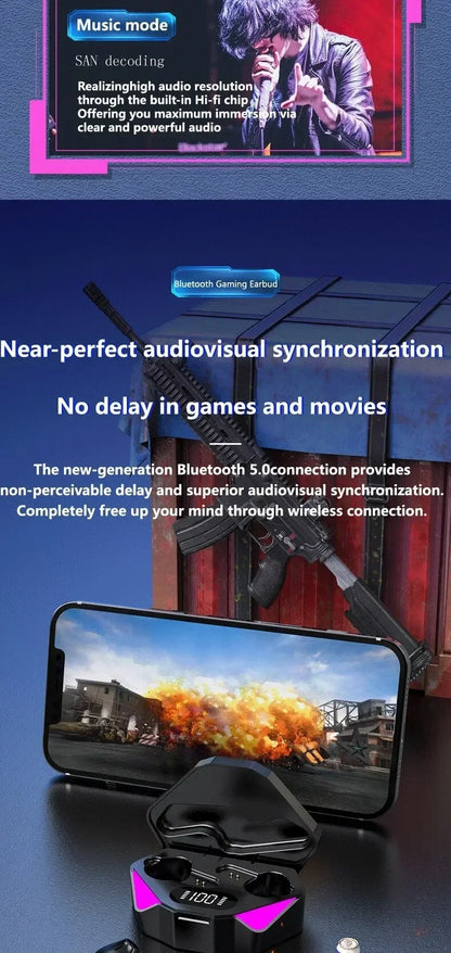 NEW X15 TWS Earphones Bluetooth Wireless Gamer Headphones 65ms Low Latency Earbuds Fone Gamer Headset Gamer with Mic