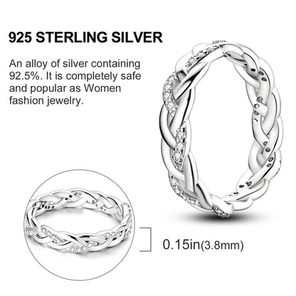 2026 New 925 Sterling Silver Rings Zircon Sparkling CZ Rings Rings For Women Original Wedding Fine Jewelry Accessories Gifts