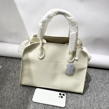 Genuine Leather The Tote Bags For Women Luxury Designer Handbag Purses 2024 New In First Layer Cowhide Large Top Handle Shoulder