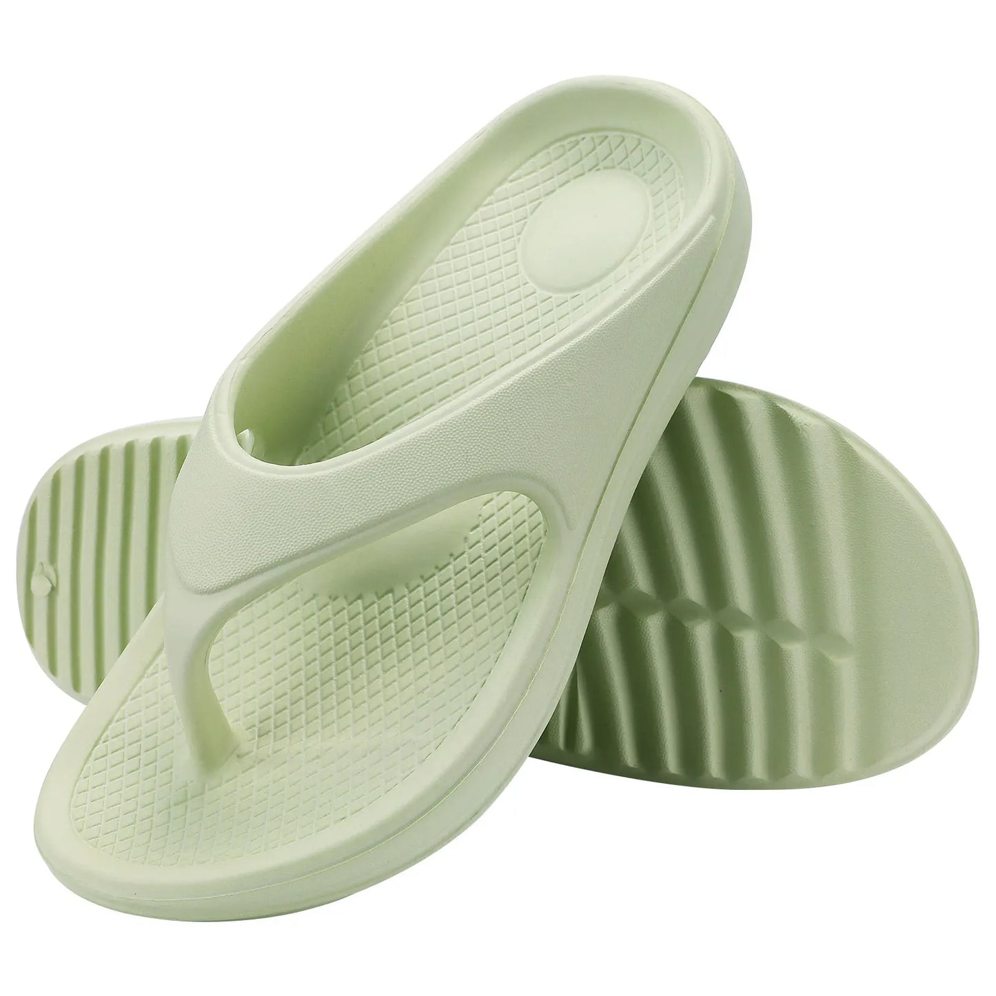 Shevalues Men's Orthopedic Sandals Fashion Couples Beach Flip Flop Summer Outdoor Soft Sandals With Arch Support Bathroom Slides