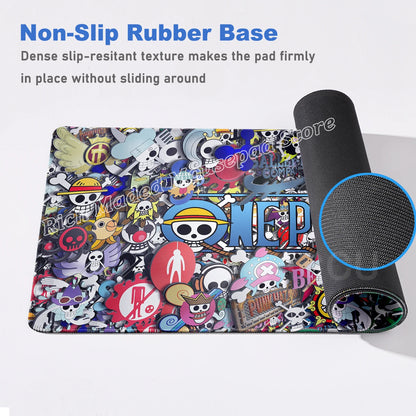 Anime Gamer Keyboard MouseMats One P-Piece Gaming Mouse Pad XXL Speed Rubber Cartoon Big Computer Desk Mat PC E-Sports Mousepad