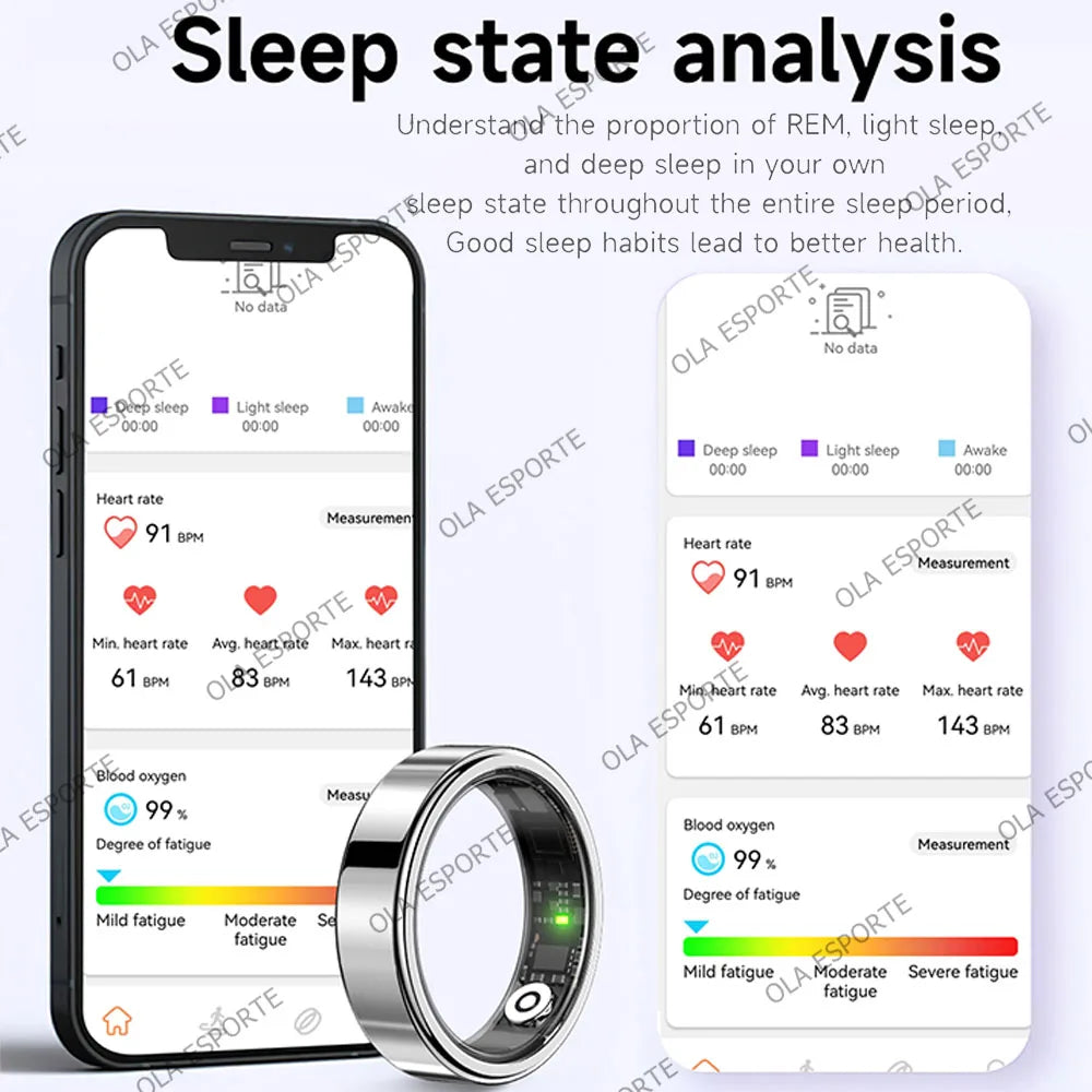 R10 Smart Ring with Charging Case for Men Women, Health and Sleep Monitor, 5ATM Waterproof, Multi-sport Mode, Smartring 2026 New