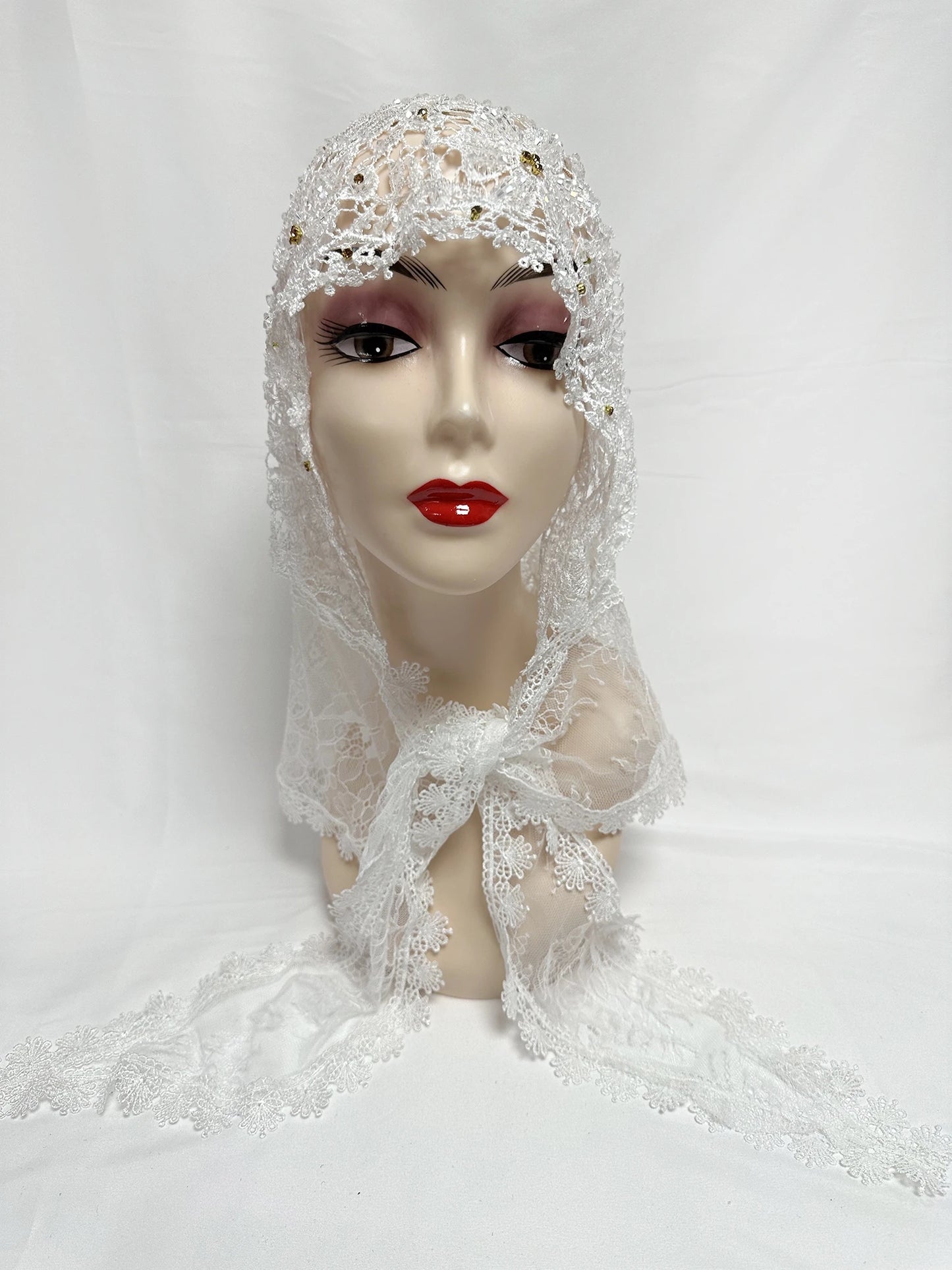 Latest High Quality Muslim Women Prayer Hat Lace Dubai Turban Cap Ready to Wear Hat Prayer Islam Saudi Arabia Lace Hijab