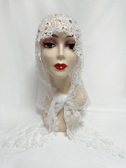Latest High Quality Muslim Women Prayer Hat Lace Dubai Turban Cap Ready to Wear Hat Prayer Islam Saudi Arabia Lace Hijab