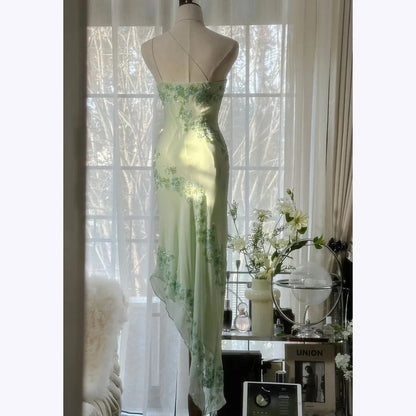 Luxurious Evening Dresses Fashion Elegant Appliques Spaghetti Straps Draped A Line Prom Gown Formal Occasion Cocktail Dress